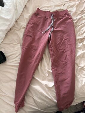 Figs Mauve Zamora High Waisted Scrub Pants